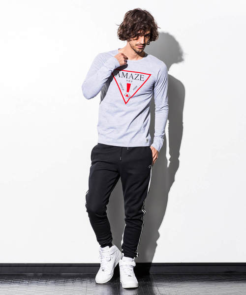 AZbyjunhashimoto_(エーゼイバイジュンハシモト)の「AZ by junhashimoto(エーゼイ バイ ジュンハシモト)プリントロング 半袖Tシャツ(Tシャツ/カットソー・メンズ・ブラック/グレー/ホワイト・LARGE/X-LARGE/SMALL/MEDIUM)」の11枚目の写真