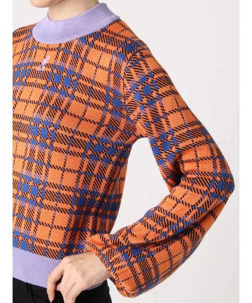 KANGOL(カンゴール)の「KANGOLボリュームスリーブニット(ニット/セーター・レディース・ブラック/レッド/ラベンダー/ブラウン/ダークグリーン/ピンク/ターコイズブルー/ライトグリーン・MEDIUM)」の13枚目の写真