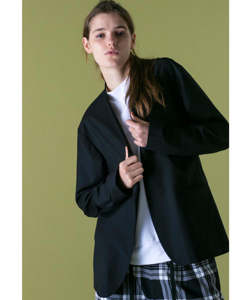 美品 MONKEY TIME TR TWILL PKD ダブル ジャケット L MONKEY TIME（モンキータイム）の「＜monkey time＞ TR TWILL