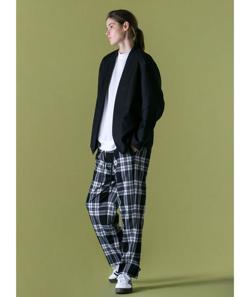 美品 MONKEY TIME TR TWILL PKD ダブル ジャケット L MONKEY TIME（モンキータイム）の「＜monkey time＞ TR TWILL