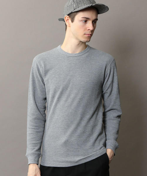 BEAUTY&YOUTH UNITED ARROWS（ビューティーアンドユースユナイテッドアローズ）の「BY サーモライト サーマル カットソー ◆（Tシャツ/カットソー・メンズ・グレー/ホワイト/オリーブ/ブラック・SMALL/MEDIUM/LARGE/X-LARGE）」の3枚目の写真