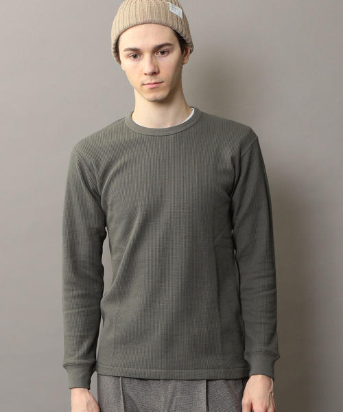 BEAUTY&YOUTH UNITED ARROWS（ビューティーアンドユースユナイテッドアローズ）の「BY サーモライト サーマル カットソー ◆（Tシャツ/カットソー・メンズ・グレー/ホワイト/オリーブ/ブラック・SMALL/MEDIUM/LARGE/X-LARGE）」の8枚目の写真