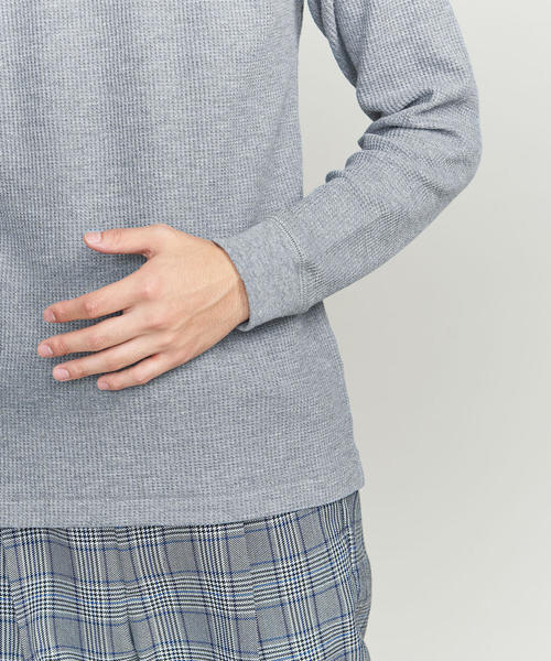 BEAUTY&YOUTH UNITED ARROWS（ビューティーアンドユースユナイテッドアローズ）の「BY サーモライト サーマル カットソー ◆（Tシャツ/カットソー・メンズ・グレー/ホワイト/オリーブ/ブラック・SMALL/MEDIUM/LARGE/X-LARGE）」の22枚目の写真