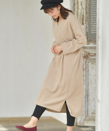 rps | 針抜き起毛Vネックワンピース(ワンピース)