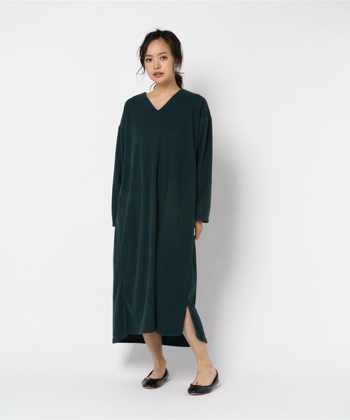 rps（アールピーエス）の「針抜き起毛Vネックワンピース（ワンピース・レディース・ブラック/ベージュ/グレー/ダークグリーン・M）」の13枚目の写真