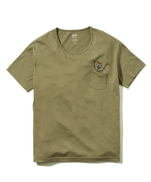 rehacer(レアセル)の「rehacer : Greeting Skull T-Shirt / グリーティング スカル Tシャツ(Tシャツ/カットソー・メンズ・ホワイト/ブラック/カーキ/ネイビー・X-SMALL/SMALL/MEDIUM/LARGE/X-LARGE/XX-LARGE)」の9枚目の写真
