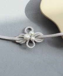 utatane | 帯締め utatane サステナブル3パール付モチーフ 日本製(和装小物)