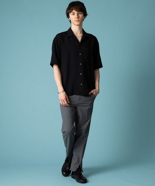 STUDIOUS（ステュディオス）の「【STUDIOUS】センタースリットスラックス（その他パンツ・メンズ・ブラック/グレー・2/3/1）」の11枚目の写真