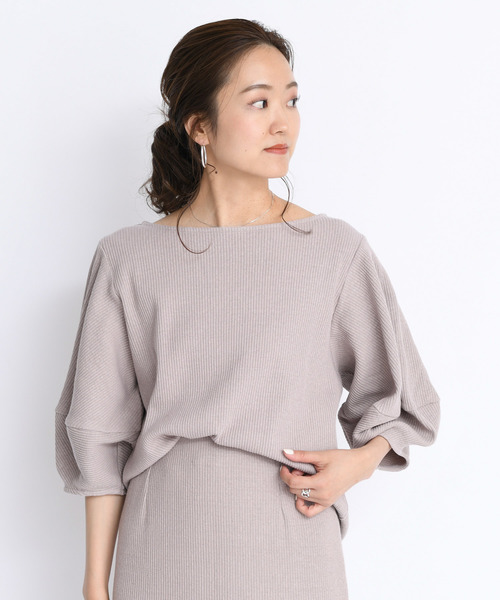 DouDou(ドゥドゥ)の「バルーン袖プルオーバー(Tシャツ/カットソー・レディース・アイボリー/グレイッシュベージュ・FREE)」の16枚目の写真