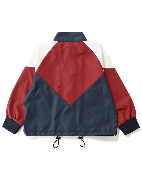 devirock(デビロック)の「ビッグシルエットウインドブレーカー(ナイロンジャケット・キッズ・レッド/キャメル/グリーン/ブラック/ネイビー・160cm/150cm/140cm/130cm/110cm/120cm/100cm)」の8枚目の写真