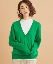 BEAUTY&YOUTH UNITED ARROWS | BY∴ ウールカシミヤ天竺ディープVネックニット -ウォッシャブル-◆(ニット/セーター)