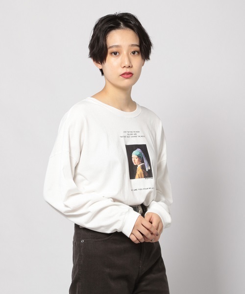 PAGEBOY（ページボーイ）の「フェルメールロンT（Tシャツ/カットソー・レディース・ブラック/ホワイト・FREE）」の17枚目の写真