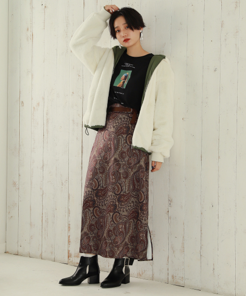 PAGEBOY（ページボーイ）の「フェルメールロンT（Tシャツ/カットソー・レディース・ブラック/ホワイト・FREE）」の16枚目の写真