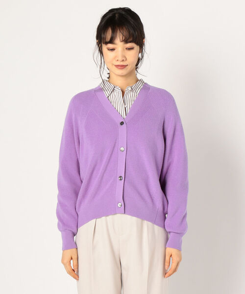 NOLLEY’S(ノーリーズ)の「片畦ゆったりカーディガン(ニット/セーター・レディース・ブラック/ベージュ/ラベンダー・38)」の11枚目の写真