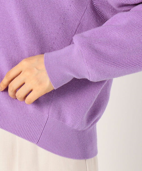 NOLLEY’S(ノーリーズ)の「片畦ゆったりカーディガン(ニット/セーター・レディース・ブラック/ベージュ/ラベンダー・38)」の4枚目の写真