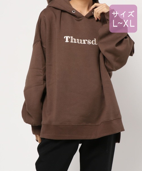 apres jour（アプレジュール）の「【大きいサイズ】アソートプリントフーディー2【ZOZOTOWN限定アイテム】（パーカー・レディース・アイボリー/ブラック/スモークピンク/ベージュ/ホワイト系その他/ダークブラウン/チャコールグレー/クリーム/その他/ライトベージュ/ボルドー・X-LARGE）」の19枚目の写真