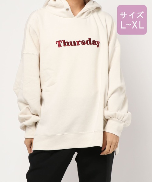 apres jour（アプレジュール）の「【大きいサイズ】アソートプリントフーディー2【ZOZOTOWN限定アイテム】（パーカー・レディース・アイボリー/ブラック/スモークピンク/ベージュ/ホワイト系その他/ダークブラウン/チャコールグレー/クリーム/その他/ライトベージュ/ボルドー・X-LARGE）」の12枚目の写真