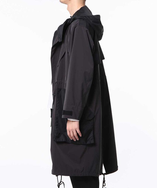ADAM ET ROPE'(アダムエロペ)の「【防風性・透湿性・撥水性】SILENTCOATING ミリタリーオーバーコート(モッズコート・メンズ・ブラック/グリーン系その他2・S/M/L)」の16枚目の写真