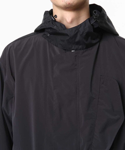 ADAM ET ROPE'(アダムエロペ)の「【防風性・透湿性・撥水性】SILENTCOATING ミリタリーオーバーコート(モッズコート・メンズ・ブラック/グリーン系その他2・S/M/L)」の14枚目の写真