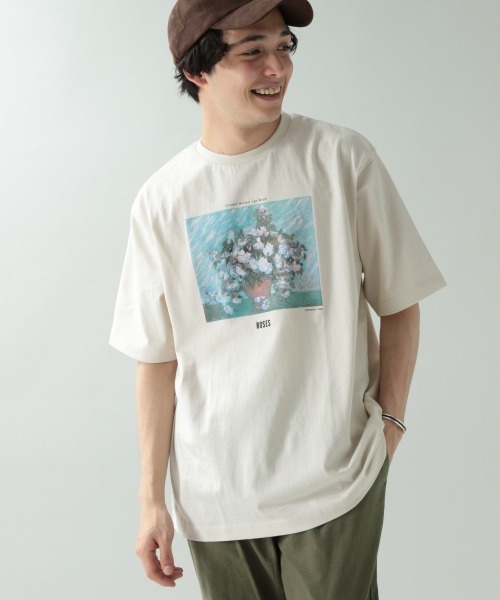 RAGEBLUE（レイジブルー）の「アートプリントTシャツ/877744（Tシャツ/カットソー・メンズ・ホワイト/グリーン/その他4/オレンジ系その他/ブラック・SMALL/MEDIUM/LARGE）」の5枚目の写真