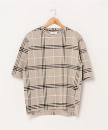 WEGO | WEGO/＊2020夏＊チェック5分袖プルオーバー(Tシャツ/カットソー)