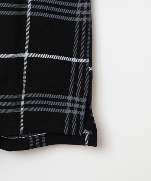 WEGO(ウィゴー)の「WEGO/チェック5分袖プルオーバー(Tシャツ/カットソー・メンズ・ブラウン系その他2/ベージュ系その他2/グレー系その他2/ブラック系その他2・MEDIUM/LARGE)」の6枚目の写真