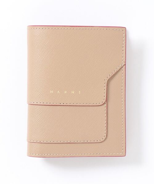 MARNI（マルニ）の「TRUNK / バイフォールドウォレット（財布・レディース・ライトブルー/ブラック/グリーン/ブラック系その他/ベージュ/グレー/イエロー/ベージュ系その他/ベージュ系その他2/ブルー/オレンジ/カーキ/ホワイト系/イエロー系その他/プラム/ネイビー/ライラック/ピンク/イエロー系その他2/オフホワイト/オリーブ・ONE SIZE）」の6枚目の写真