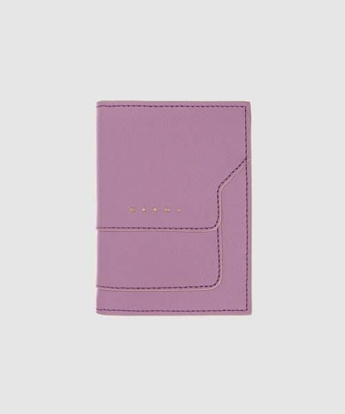 MARNI（マルニ）の「TRUNK / バイフォールドウォレット（財布・レディース・ライトブルー/ブラック/グリーン/ブラック系その他/ベージュ/グレー/イエロー/ベージュ系その他/ベージュ系その他2/ブルー/オレンジ/カーキ/ホワイト系/イエロー系その他/プラム/ネイビー/ライラック/ピンク/イエロー系その他2/オフホワイト/オリーブ・ONE SIZE）」の15枚目の写真