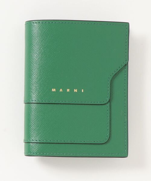 MARNI（マルニ）の「TRUNK / バイフォールドウォレット（財布・レディース・ライトブルー/ブラック/グリーン/ブラック系その他/ベージュ/グレー/イエロー/ベージュ系その他/ベージュ系その他2/ブルー/オレンジ/カーキ/ホワイト系/イエロー系その他/プラム/ネイビー/ライラック/ピンク/イエロー系その他2/オフホワイト/オリーブ・ONE SIZE）」の11枚目の写真