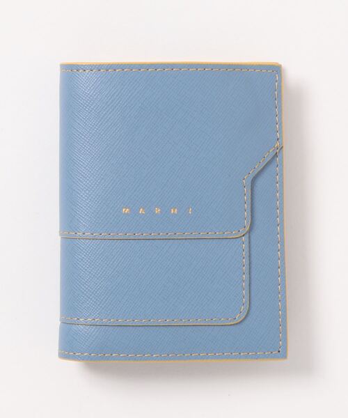 MARNI（マルニ）の「TRUNK / バイフォールドウォレット（財布・レディース・ライトブルー/ブラック/グリーン/ブラック系その他/ベージュ/グレー/イエロー/ベージュ系その他/ベージュ系その他2/ブルー/オレンジ/カーキ/ホワイト系/イエロー系その他/プラム/ネイビー/ライラック/ピンク/イエロー系その他2/オフホワイト/オリーブ・ONE SIZE）」の12枚目の写真