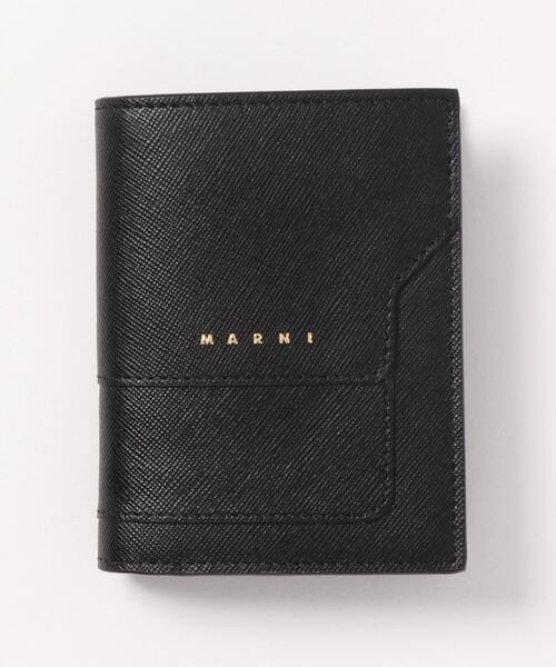 MARNI（マルニ）の「TRUNK / バイフォールドウォレット（財布・レディース・ライトブルー/ブラック/グリーン/ブラック系その他/ベージュ/グレー/イエロー/ベージュ系その他/ベージュ系その他2/ブルー/オレンジ/カーキ/ホワイト系/イエロー系その他/プラム/ネイビー/ライラック/ピンク/イエロー系その他2/オフホワイト/オリーブ・ONE SIZE）」の4枚目の写真