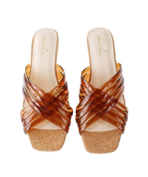 dazzlin（ダズリン）の「クリアチューブサークルヒールサンダル（その他シューズ・レディース・ブラウン/クリア・MEDIUM/LARGE）」の5枚目の写真