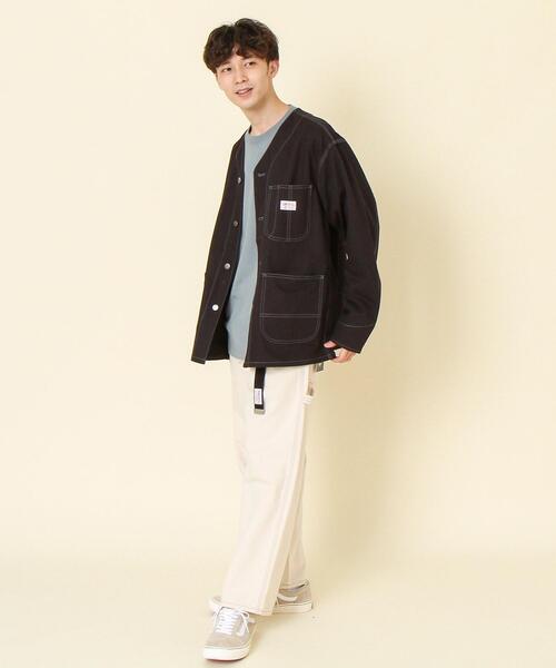 SMITH'S（スミス）の「SMITH’S(スミス)別注ダックノーカラーカバーオールジャケット(その他⇒WEB限定カラー)#（カバーオール・メンズ・ブラック/ブラウン/ブラック系その他・X-LARGE/LARGE/SMALL/MEDIUM）」の18枚目の写真