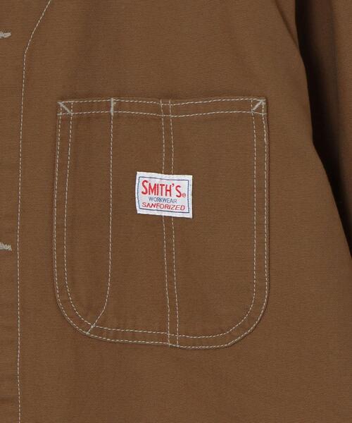 SMITH'S（スミス）の「SMITH’S(スミス)別注ダックノーカラーカバーオールジャケット(その他⇒WEB限定カラー)#（カバーオール・メンズ・ブラック/ブラウン/ブラック系その他・X-LARGE/LARGE/SMALL/MEDIUM）」の10枚目の写真