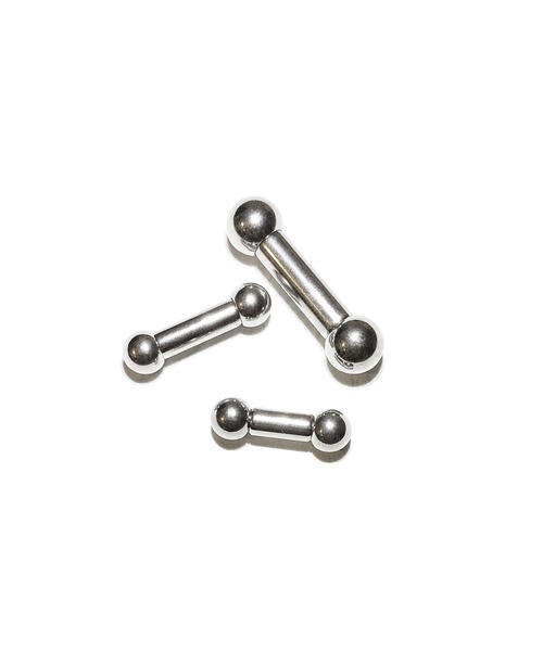 MORPH(モルフ)の「MORPH モルフ バーベルボディーピアス 6ゲージ 8mm~16mm(ピアス(片耳用)・メンズ・シルバー・8/10/12/14/16)」の1枚目の写真