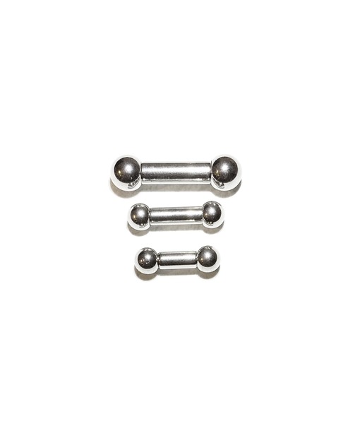 MORPH(モルフ)の「MORPH モルフ バーベルボディーピアス 6ゲージ 8mm~16mm(ピアス(片耳用)・メンズ・シルバー・8/10/12/14/16)」の2枚目の写真