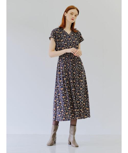 セール P ヴィンテージフラワー柄ワンピース ワンピース Yecca Vecca イェッカヴェッカ のファッション通販 Zozotown