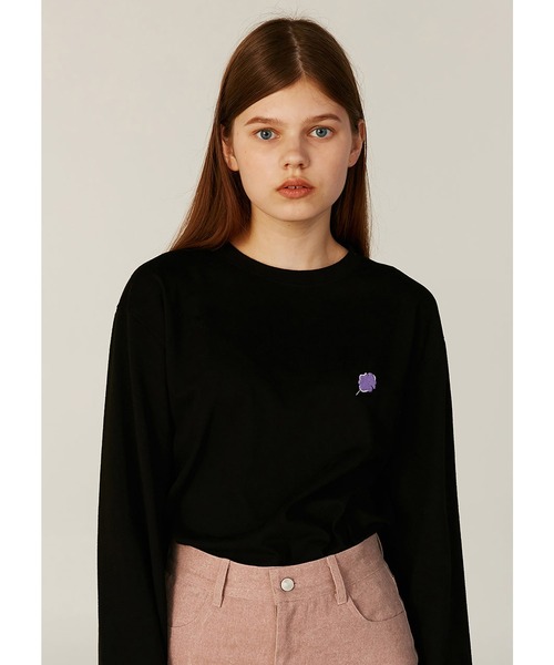 CLOTTY（クロッティ）の「『CLOTTY/クロッティ』SMALL CC LONG SLEEVE/スモール CC ロングスリーブ/カットソー/Tシャツ（Tシャツ/カットソー・レディース・ホワイト/ブラック/ベージュ/グリーン・FREE）」の10枚目の写真