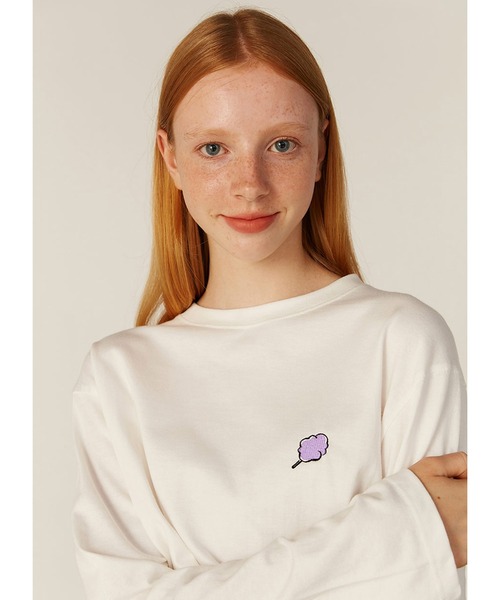 CLOTTY（クロッティ）の「『CLOTTY/クロッティ』SMALL CC LONG SLEEVE/スモール CC ロングスリーブ/カットソー/Tシャツ（Tシャツ/カットソー・レディース・ホワイト/ブラック/ベージュ/グリーン・FREE）」の6枚目の写真