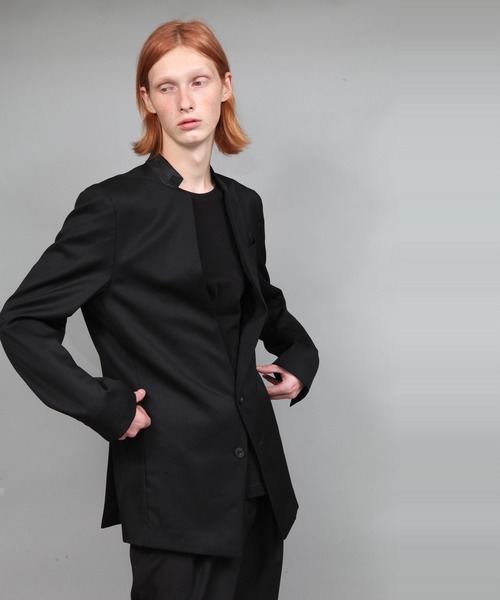 ato(アトウ)の「REVERSE COLLAR LUMANO TWILL JACKET(テーラードジャケット・メンズ・ベージュ/ブラック/ネイビー・44/46/48)」の5枚目の写真