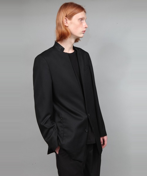 ato(アトウ)の「REVERSE COLLAR LUMANO TWILL JACKET(テーラードジャケット・メンズ・ベージュ/ブラック/ネイビー・44/46/48)」の6枚目の写真