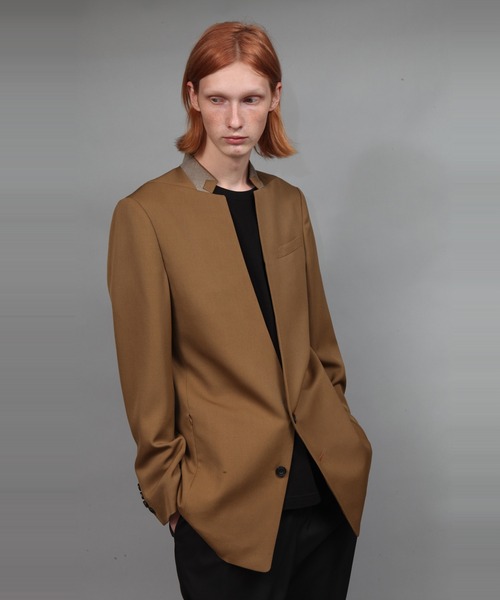 REVERSE COLLAR LUMANO TWILL JACKET（テーラードジャケット