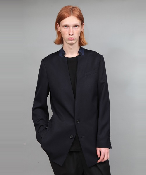 ato(アトウ)の「REVERSE COLLAR LUMANO TWILL JACKET(テーラードジャケット・メンズ・ベージュ/ブラック/ネイビー・44/46/48)」の11枚目の写真
