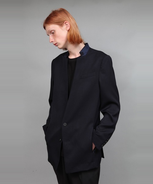 【美品】ato アトウ ジャケット ブラック テーラード ビジネス ato（アトウ）の「PREMIUM GABERDINE JK（テーラードジャケット