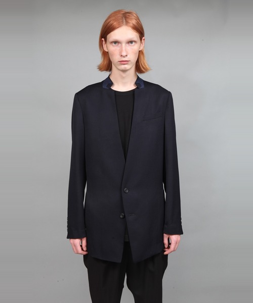 ato(アトウ)の「REVERSE COLLAR LUMANO TWILL JACKET(テーラードジャケット・メンズ・ベージュ/ブラック/ネイビー・44/46/48)」の14枚目の写真