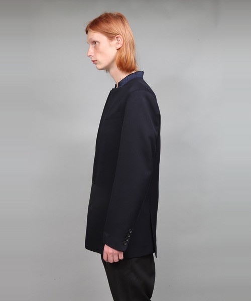 ato(アトウ)の「REVERSE COLLAR LUMANO TWILL JACKET(テーラードジャケット・メンズ・ベージュ/ブラック/ネイビー・44/46/48)」の15枚目の写真