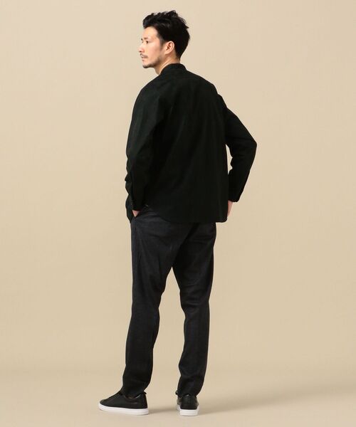 SHIPS(シップス)の「SC: フェイクスエード スタンドカラー シャツ(シャツ/ブラウス・メンズ・ブラック/ブラウン・MEDIUM/LARGE/X-LARGE/SMALL)」の13枚目の写真