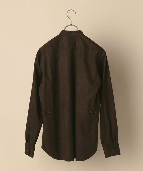 SHIPS(シップス)の「SC: フェイクスエード スタンドカラー シャツ(シャツ/ブラウス・メンズ・ブラック/ブラウン・MEDIUM/LARGE/X-LARGE/SMALL)」の19枚目の写真