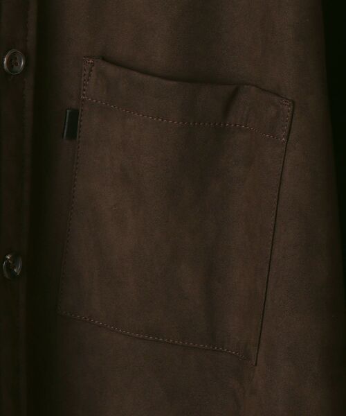 SHIPS(シップス)の「SC: フェイクスエード スタンドカラー シャツ(シャツ/ブラウス・メンズ・ブラック/ブラウン・MEDIUM/LARGE/X-LARGE/SMALL)」の20枚目の写真