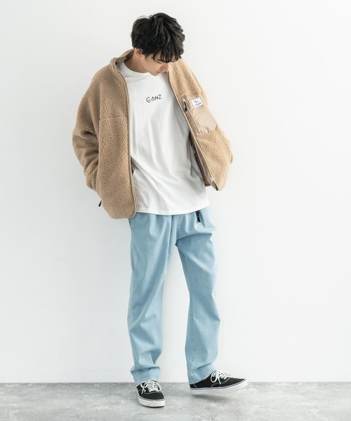 Mark Gonzales(マーク・ゴンザレス)の「MARK GONZALES 別注 フリース ボアジャケット(ブルゾン・メンズ・ベージュ/ブラック/ブラウン/オフホワイト・M/L/XL)」の17枚目の写真